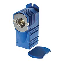 Boite d'encastrement bleu femelle 15/21 - sortie 3/4EK