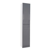 Colonne salle de bain Tolède 35x188x26cm grise - ONDEE
