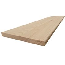 Tablette pin rustique bord arrondi 18mm 120x20cm