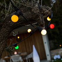 Guirlande lumineuse extérieure Party Guinguette 10 LED multicolore 6,5m 8 modes 1W