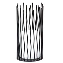Bougie solaire métal led ambrée vacillante - GALIX