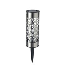 Borne solaire inox 28x8cm blanc chaud - GALIX