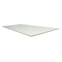 Panneau de bois medium prédécoupé 120x40x0,3cm blanc