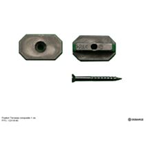 Sachet de 50 fixations + vis terrasse composite