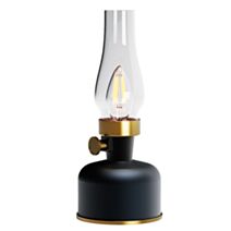 Lampe LED rétro verre/metal 200lum noir - WATT&HOME