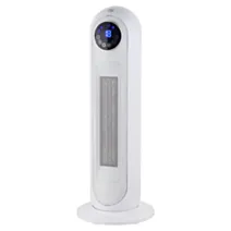 Chauffage électrique 2200W blanc avec télécommande et minuterie