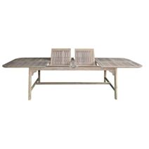 Table extensible Delphe bois blanchi acacia 