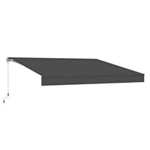 Store banne manuel sans coffre Solevia 3,95x3m gris