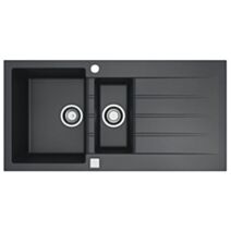 Evier 1,5 bacs 100x50cm Cadit+ noir - DIADEM