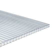 PLAQUE PLANE ALVEOLAIRE EN POLYCARBONATE 10 MM pour couverture et bardage de Pergolas, Auvents, Carports et Vérandas - ONDUCLAIR PCMW