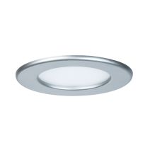 Panneau LED encastré rond 6W IP44 115mm - chrome