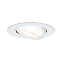 Encastré Nova orientable 50° D.84mm GU10 6,5W 460lm 2700K alu blanc 230V - PAULMANN