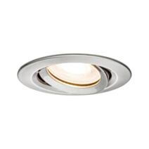 Spot encastré rond orientable Nova LED GU5.3/10 35W acier brossé