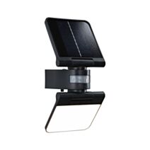 Projecteur solaire Lesla LED 12,5W IP65 détecteur PIR anthracite boussole intégrée - PAULMANN