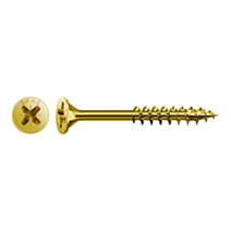 175 vis 4,5x16 tête fraisée empreinte PZ2 jaune SPAX