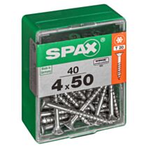 40 vis 4x50 tête fraisée empreinte t-star+ T20 gris SPAX
