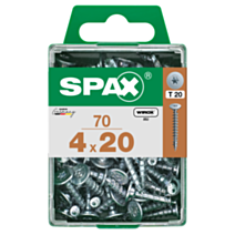 70 vis 4x20 tête large empreinte t-star+ T20 gris SPAX