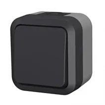 Interrupteur étanche IP55 noir compact  - EVERFLOURISH