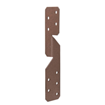 Équerre renvoyée rouille Duravis® 170mm - ALBERTS