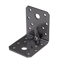 Équerre renforcée noir diamant Duravis® 70x70x55mm - ALBERTS