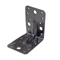 Équerre renforcée noir diamant Duravis® 90x90x65mm - ALBERTS