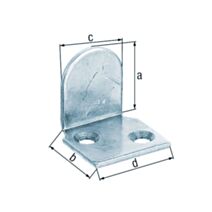 Butée volet haute zinguée à cheviller 30x28