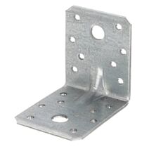 Équerre renforcée + nervure 55x70x2,5mm Ø5mm 16 trous - ALBERTS