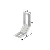 Equerre réglable galv S 55x72x30