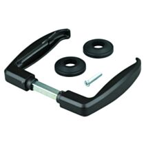 Béquille Aluminium 4x10,75cm noir - ALBERTS