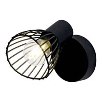 Spot mural noir 1 lumière Elhi BRILLIANT