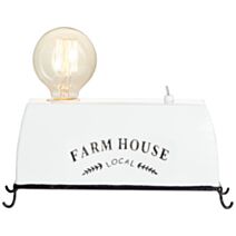 Lampe à poser blanc farm life