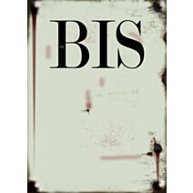 Chiffre vintage N° BIS noir fond beige rigide