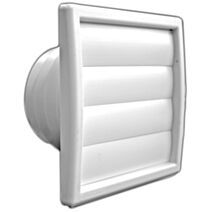 clapet extérieur à volets ø100 à 130mm - blanc - AUTOGYRE