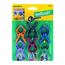 6 micro-pinces & anneau porte-clé - WOLFCRAFT