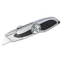 Couteau lame trapèze rétractable - WOLFCRAFT