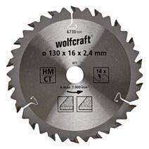 Lame de scie circulaire série brune ct ø 130 mm alésage ø 16 mm 18 dents alternées 