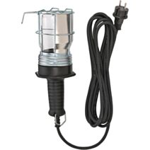 Lampe baladeuse caoutchouc 100W Noir 