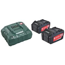 Kit de base de 2 batteries 18V 4.0Ah + chargeur ASC 55 230V - METABO
