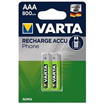 Batterie NiMH pour téléphone sans fil T-398 AAA Varta 