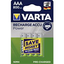 4 piles rechargeables 56703 AAA - VARTA