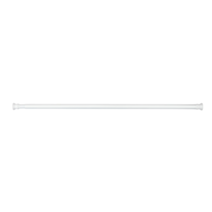 Barre de douche télescopique Ø28mm 110-185cm blanc