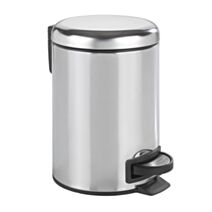 Poubelle à pédale Léman inox chromé brillant 3L - WENKO