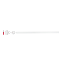 Support universel barre de douche 57cm blanc