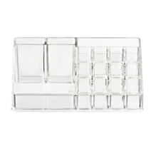 Organisateur maquillage 16 cases plastique transparent - WENKO