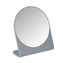 Miroir Marcon plastique/verre gris clair Ø17cm - WENKO