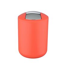 Poubelle Brasil S plastique rouge corail 3L - WENKO