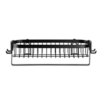 Etagère avec crochets classic plus, noir