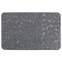 Tapis de bain Memory Foam 50x80cm Pebbles gris - WENKO