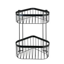 Etagère d´angle 2niv. classic plus, noir