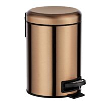 Poubelle pédale leman inox mét cuivre 3l